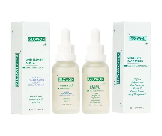 Göz Altı Koyu Halka ve Leke Karşıtı Serum Seti Fiyatları | Onarıcı Göz Çevresi Bakımı - GLOWON