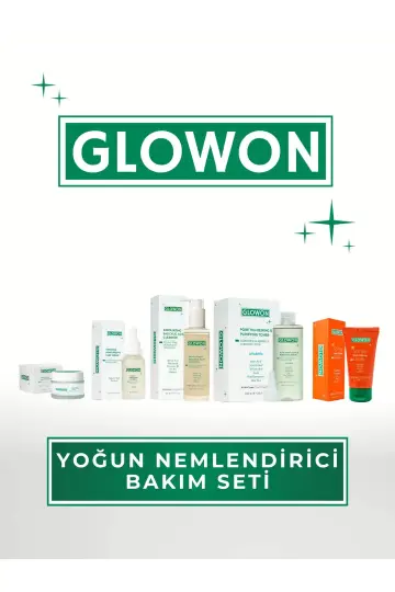 GLOWON 5'li Hyaluronik Asitli Yoğun Nemlendirici ve Koruyucu Bakım Seti SPF 50+