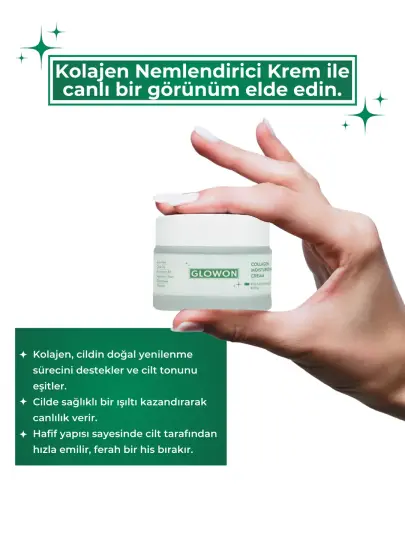 GLOWON Yoğun Nemlendirici Serum ve Kolajen Krem İçeren İkili Set - Dolgunluk ve Esneklik - 6