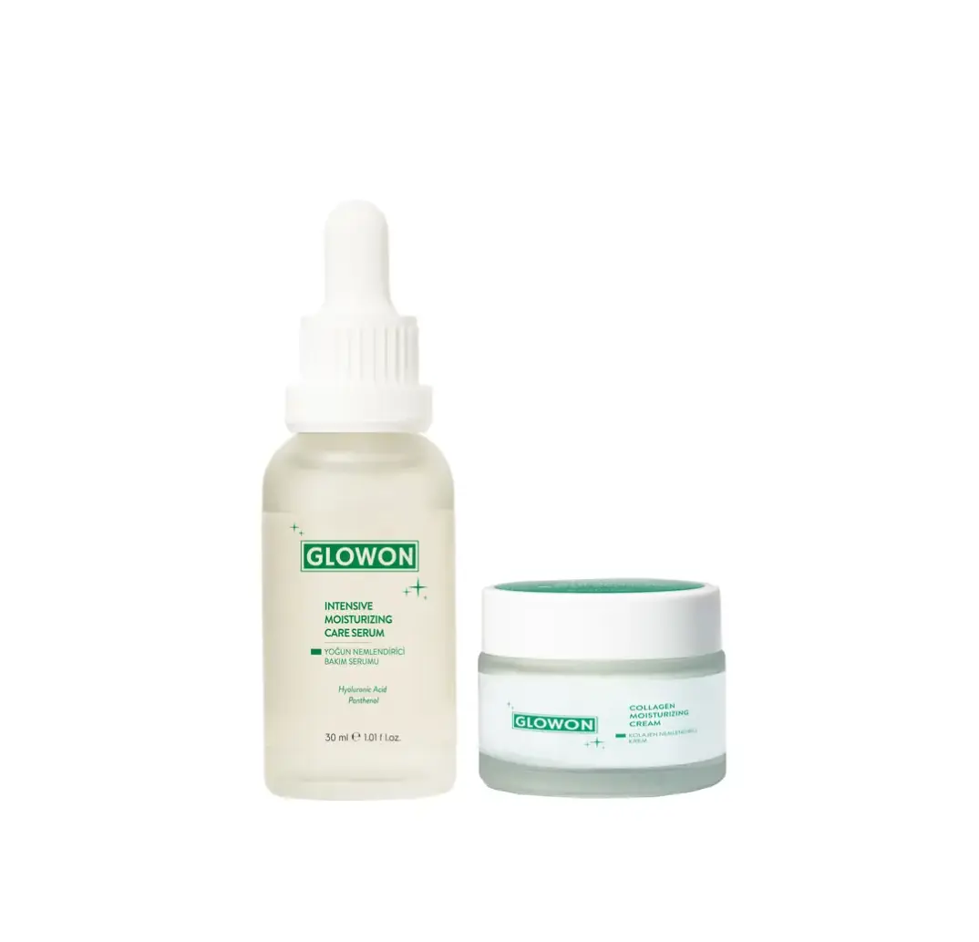 GLOWON Yoğun Nemlendirici Serum ve Kolajen Krem İçeren İkili Set - Dolgunluk ve Esneklik - 9